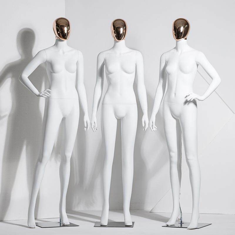 金头哑白模特道具女全身服装店女装展示架橱窗人体韩版假人模特架
