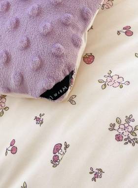 5直2播可爱风清新针织棉被安ZBT抚豆豆被单双人春冬季加厚保暖秋