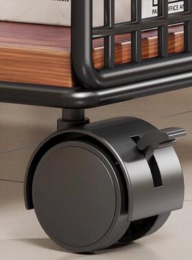 办纳公室置物打印机收柜落地储架RXU物移柜可动办公室电脑主机箱