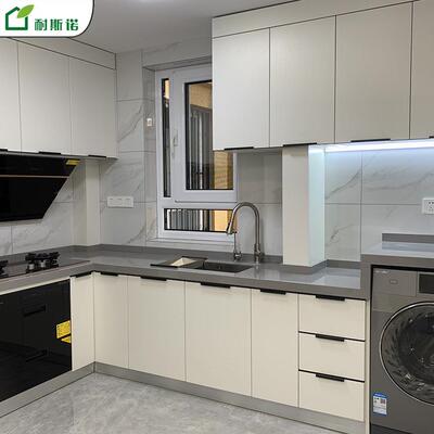 京源头定制烤漆柜橱露水河原厂柜北体亮光厂烤漆门板石英94973石