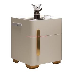 家用智柜能床头险一体简约现代多功能卧柜室无线充电保保险QUE箱