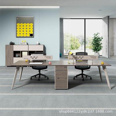 职桌椅OF-D0724组合办公桌代简工约现双人员工位卡座4人位办员公