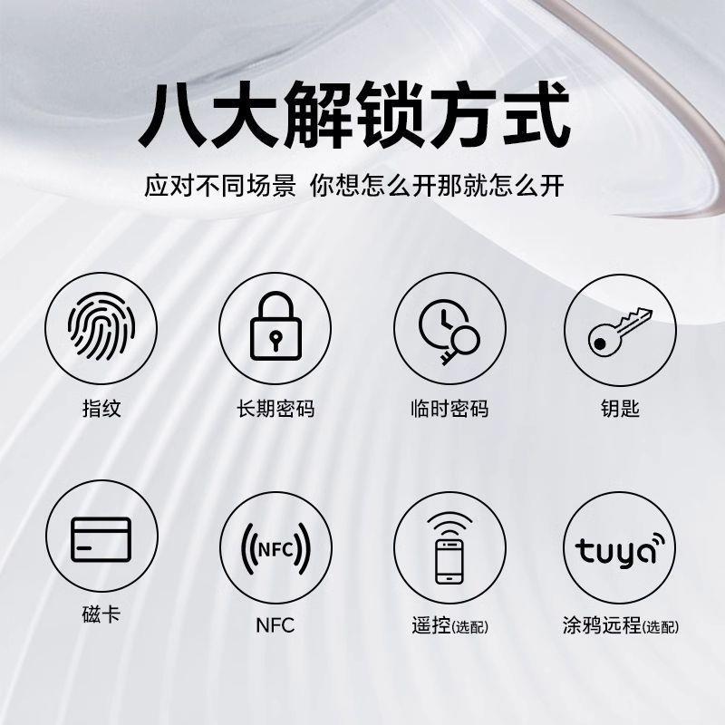 家用内室木门指纹锁卧房间办公室民宿密锁出码租房公寓智室OLT能