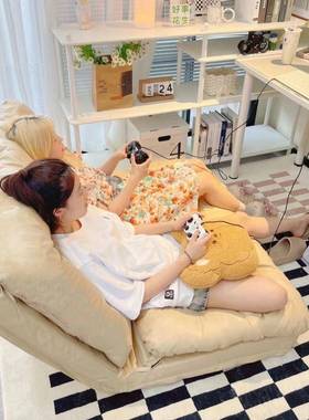 懒人沙发榻卧室单人发VPZ榻米人可沙躺折叠双沙发床一体两用人类