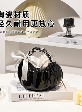 巴手提陶瓷纸盒巾奢高颜值家用客NGL厅抽纸盒多胺创意设计轻摆件