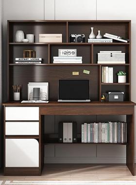 妙书桌书架一体桌用家台式电脑桌简约贝卧13213213室桌子小字学生