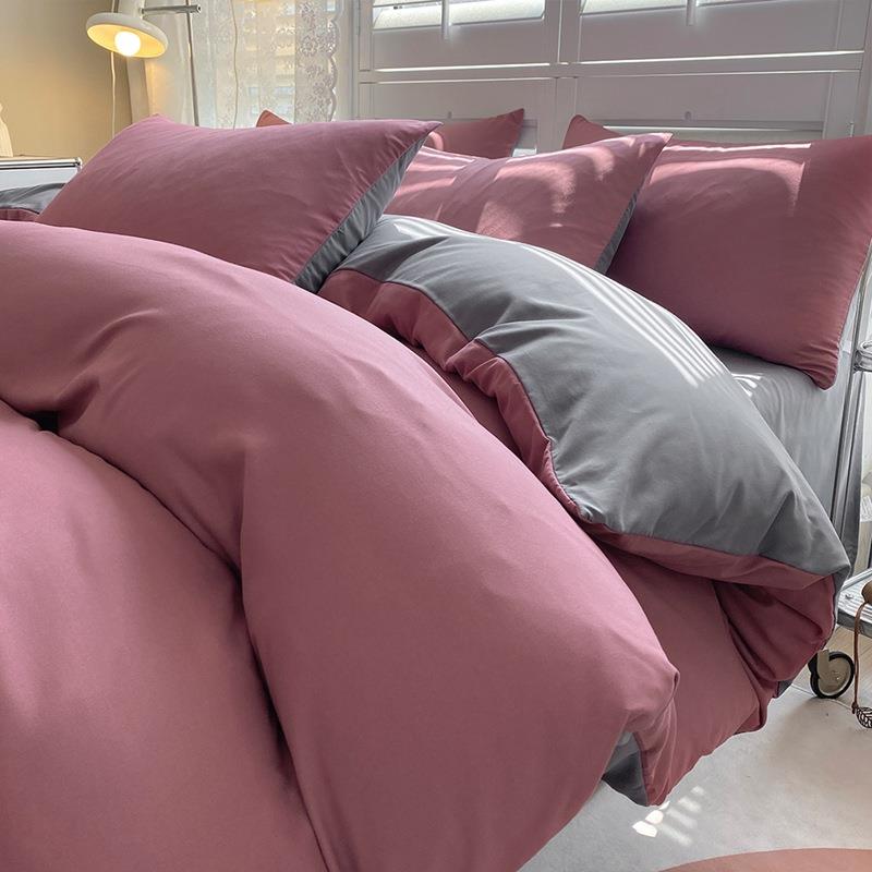 莱克家纺款水洗棉三件套四件学套生宿舍简新可约现代31床单被套