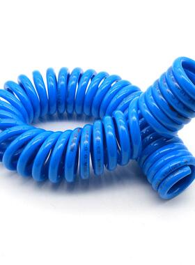 原装簧山耐斯PU管弹簧管ODY空压机弹管PU气带接头气动PU气管