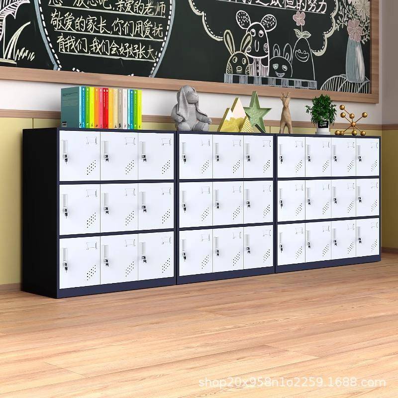彩色储铁m-034柜柜教室存放柜物钢制带锁收纳更衣柜幼儿园学生皮