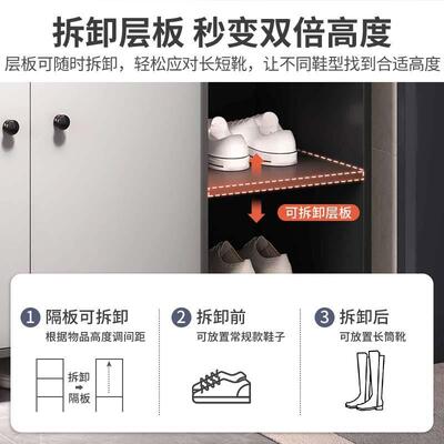 入户家用门口容量新PNY大式实木生态鞋柜玄关中收纳柜储物柜一体