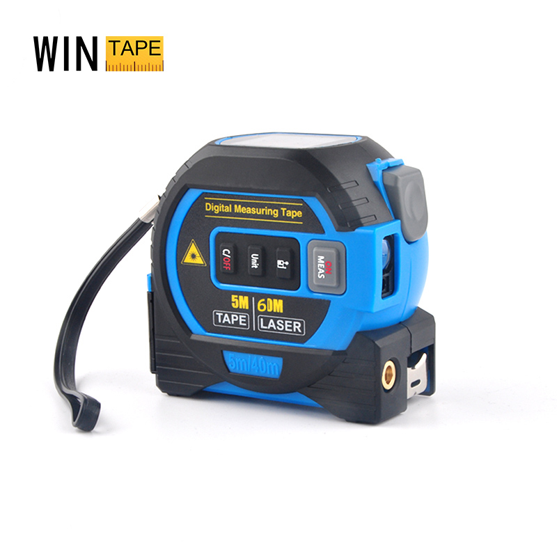 wintape激光卷尺三合一红外线测距仪智能电子测量尺自锁钢卷尺5米