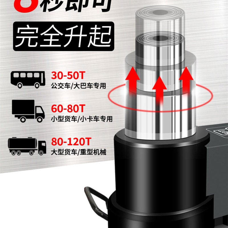 国标卧式气动千斤顶80吨100T液压气压顶120吨50t大车汽修千金顶