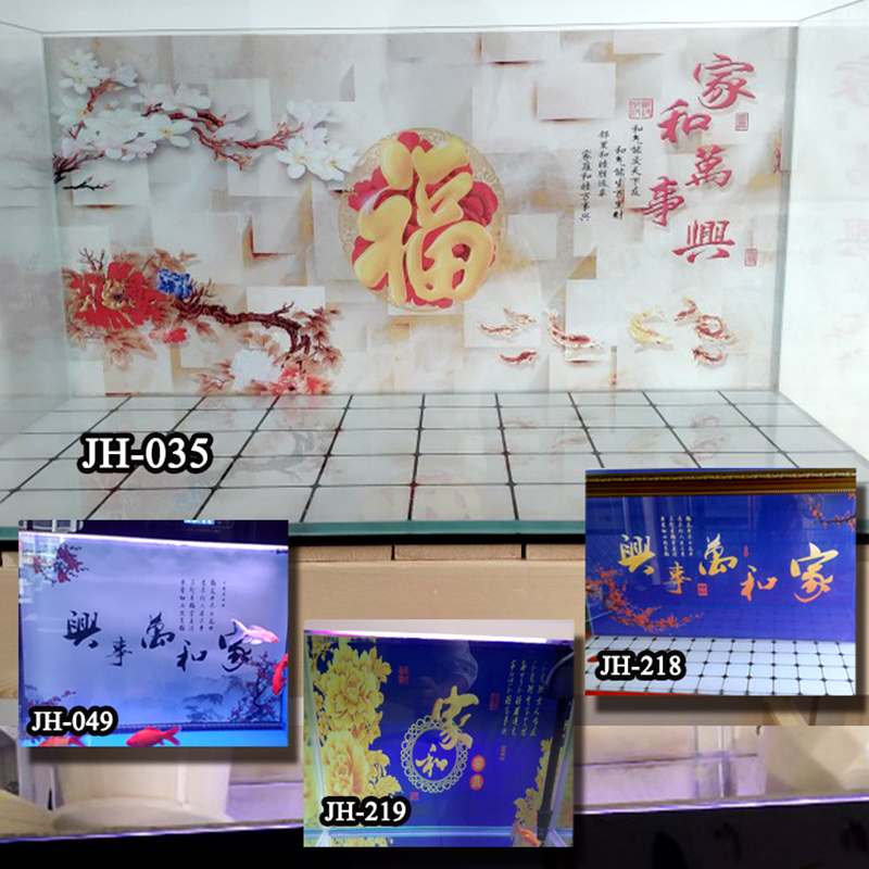 鱼缸背景纸3d立体高清孙悟空贴纸星空图单面5d遮光黑色后自粘定制