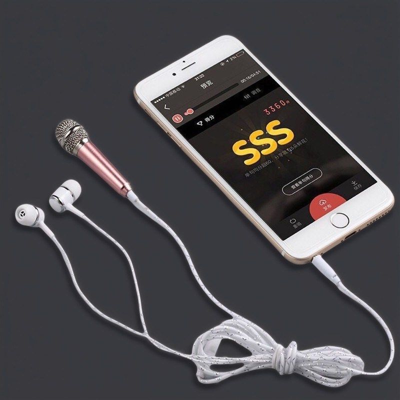 耳机有线 线k歌专用小话筒耳机一体 手机迷你麦克风全民K歌神器唱
