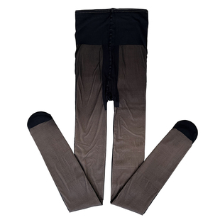 黑透肤光腿神器黑色假透肉加绒加厚连裤 女秋冬性感黑丝袜 袜打底裤