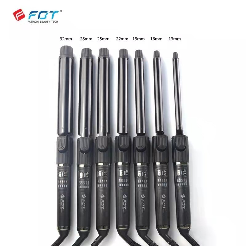FBT卷发棒波浪大卷内扣旋转手柄化妆师理发店专用升温快卷烫发器