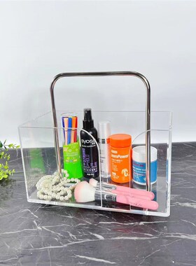 桌面亚克力收纳架厨房多功能架子金属台面饮料置物架