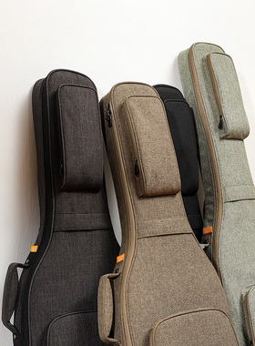 ruiz鲁伊斯电吉他琴包双肩揹包加厚防水贝斯包手提箱包防水可托运