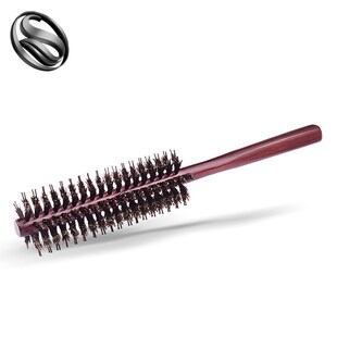 尚逸梳子女卷发梳男士猪鬃毛卷梳吹造型内扣理发店专用木梳子家用