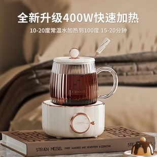 CEOOL养生壶小型办公室新款煮茶器电炖养生杯mini烧水花茶壶一人