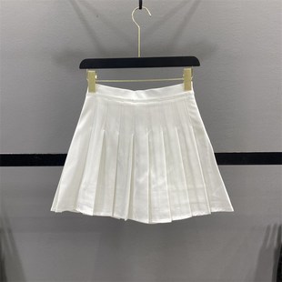 百褶裙女2024春夏高级感西装半身裙学院风气质高腰显瘦A字短裙子