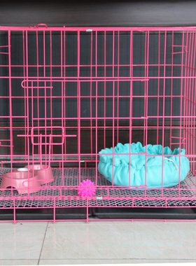 泰迪狗笼子中小型犬带厕所狗狗笼围栏室内通用折叠大猫笼子兔子笼