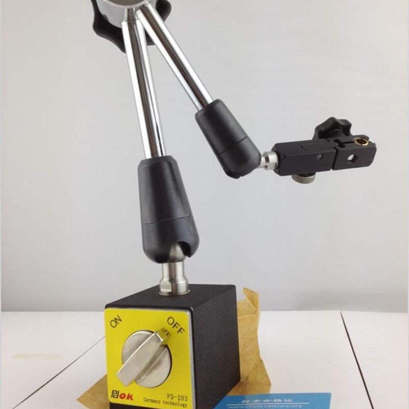 PDOK 万向磁性表座百分表座强力磁力座PD-203千分表打表支架