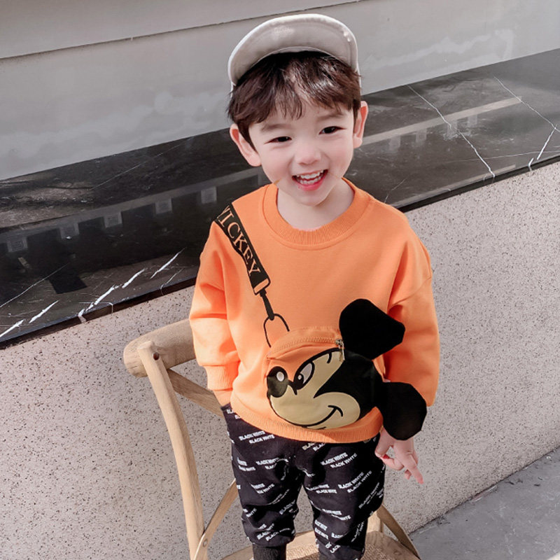儿童装男童秋装套装1-2-3岁4宝宝洋气卫衣春秋季小童衣服两件套潮