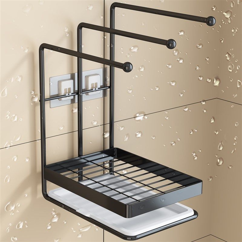 MOMO 抹布沥水收纳架水池置物架厨房水槽台面清洁刷碗抹布架子