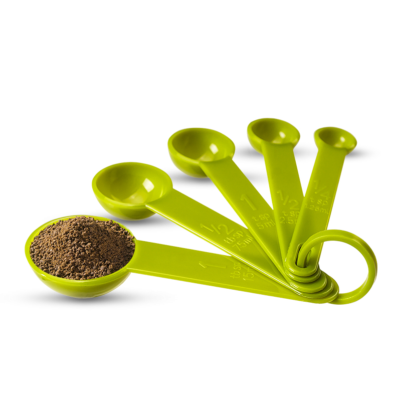 COOLYEP酷易 塑料量勺5件套带刻度DIY蛋糕烘焙工具西点烘培用具