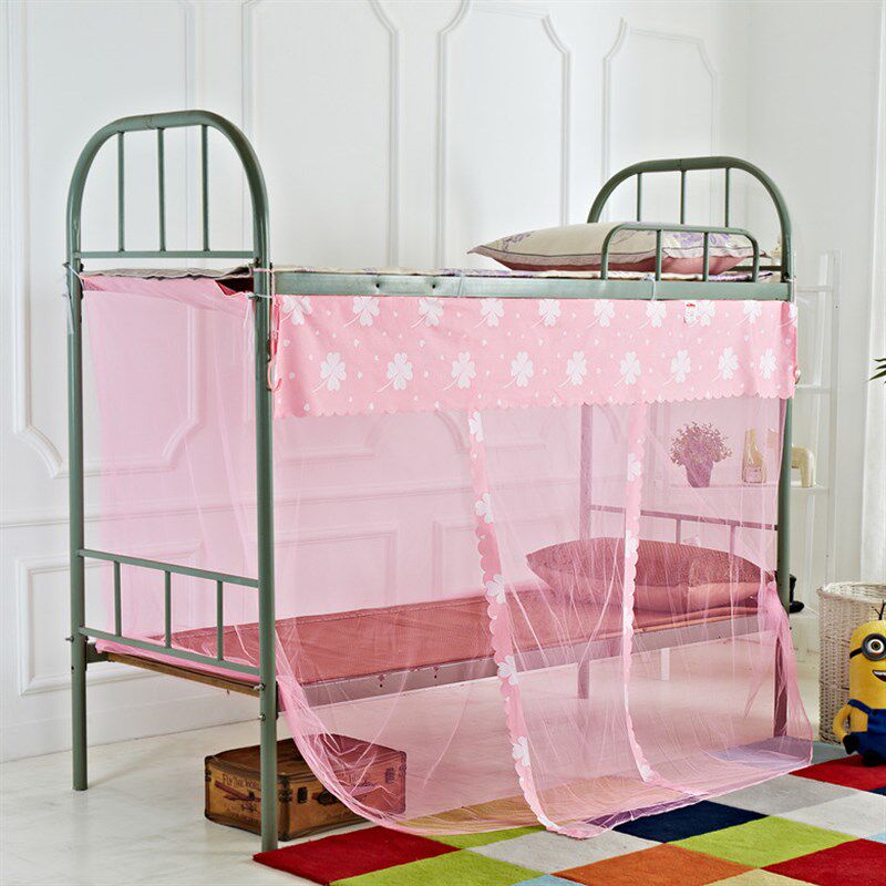 大学生蚊帐宿舍寝室上铺下铺上下床单人床加密防尘顶1.0M1.2m1.5