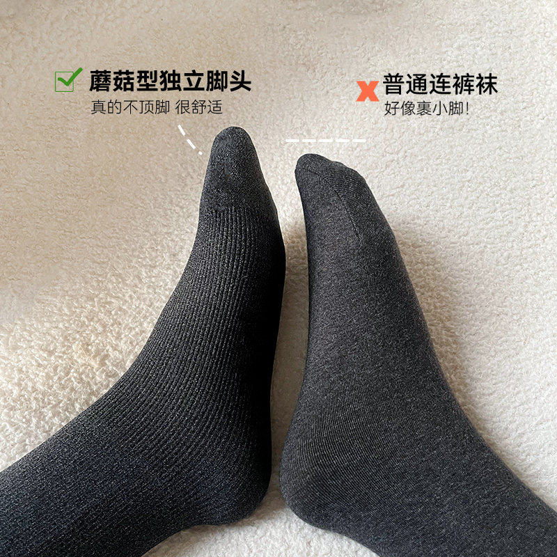秋冬加绒灰色打底裤女外