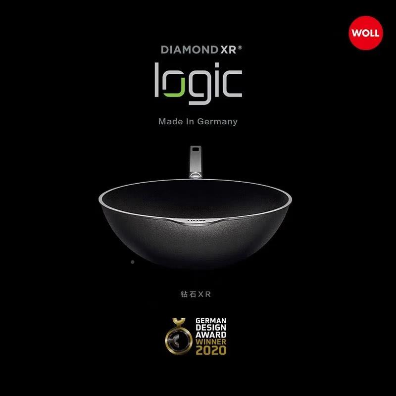 W灶OL德国进口不锅炒锅家用粘钻石XRL炒菜锅燃气用平底Woll\/弗煎