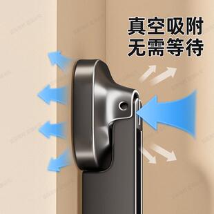 吸盘折叠晾衣架孔免打阳台晾衣器LTENG\/杆室内晾神壁挂式衣伸缩