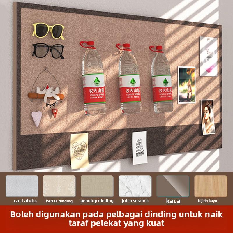 办公毛毡贴板便利贴备忘录记录照片墙软木墙板背景板相片明BMO信