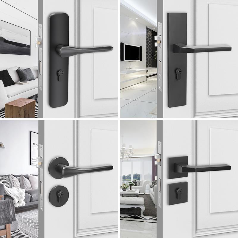 把特固加长门锁室内静音锁具卧房室门固特化妆室实木门手两件式锁