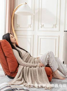 B6发日式NVF地板懒人沙米可折叠厅飘窗榻榻客卧室家用休闲侘寂靠