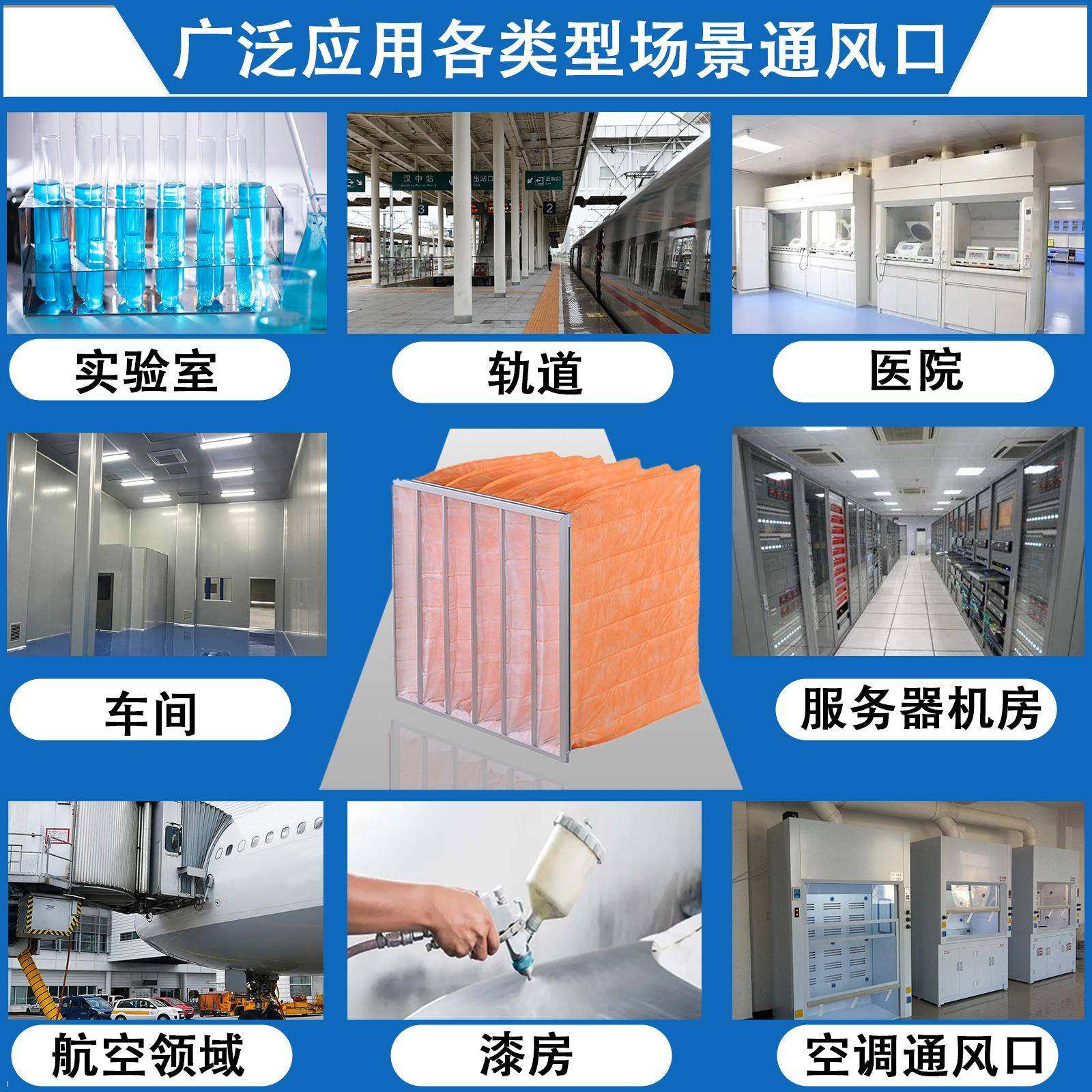 厂F5无纺布滤袋F6滤袋F8除尘过风滤袋家直过销通AR-WFD-F口设备过