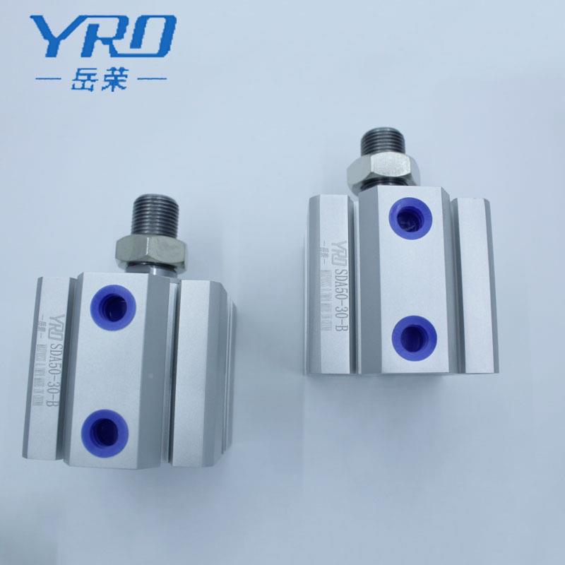 YO气缸sda6x2xR30x35x340x455x50x75x100薄型气缸外牙SDAS63