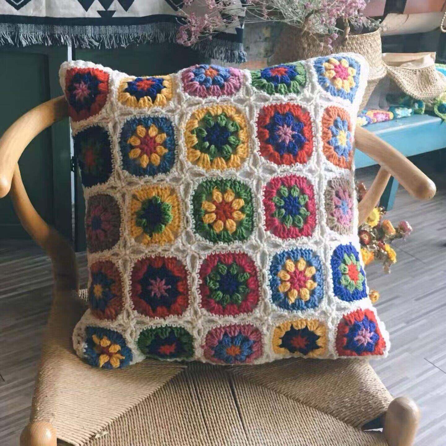 欧t田园包手钩花床头抱枕头靠被车用垫套靠钩北针田园小10011清新