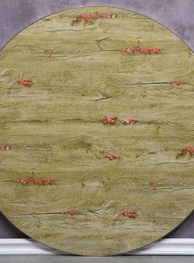 餐桌家用大圆桌面板转REZ盘形可折叠堂圆桌酒店食人饭店聚会桌子