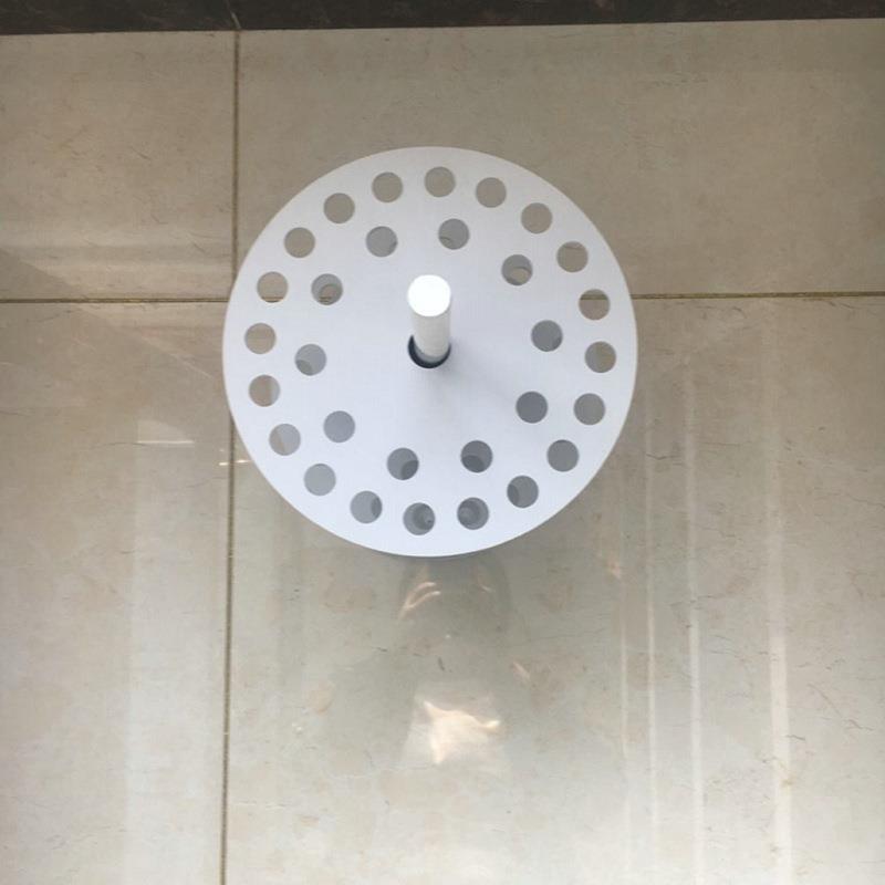 实验室耐酸碱圆盘转圆形吸管架3孔高分可ZH-XYU30子塑料0旋刻度移