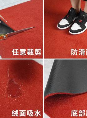商用长红地毯开业店舞门口台布展会卧室EDV楼梯满铺工程铺加厚防