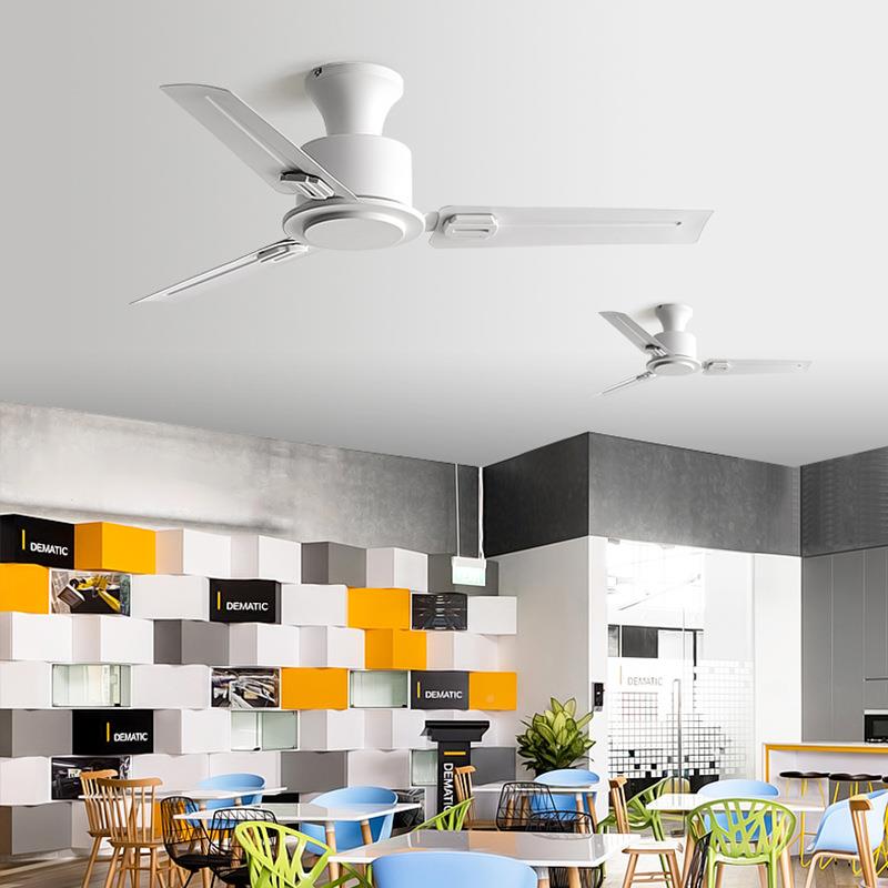 家客用餐厅厅H低楼19层吸顶电风扇用大风力静商音遥控变频工业吊
