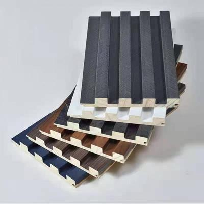 实木款格栅木地CMK板背景墙网格红新栅栏子