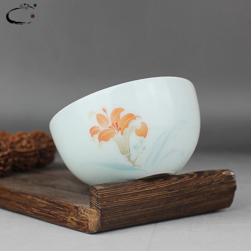 贵和祥京德珍藏粉彩个人杯景德镇手绘陶瓷功夫茶具茶杯品茗杯单杯