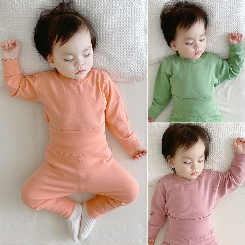 婴儿高腰护肚套装保暖无骨睡衣a类棉毛小童贴身内衣宝宝秋衣秋裤,童装/婴儿装/亲子装,内衣套装,淘宝优惠券,粉丝福利购,淘宝优惠卷