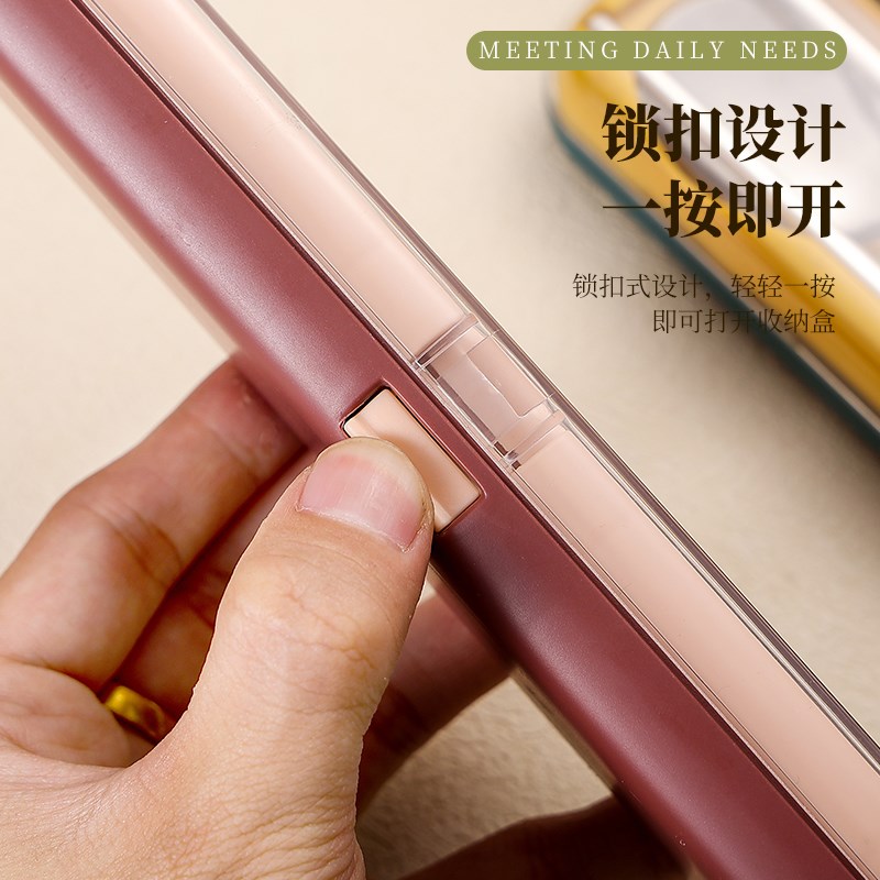 304不锈钢筷子勺子套装单人专用学校上班族可爱便携式餐具收纳盒