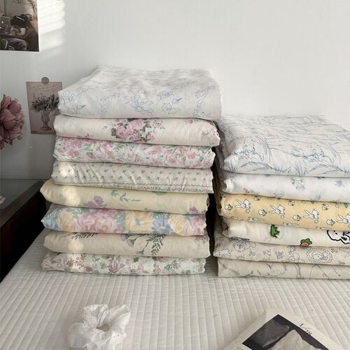 全棉碎花40支复古单件被套200x230学生宿舍纯棉150x200cm双人被罩