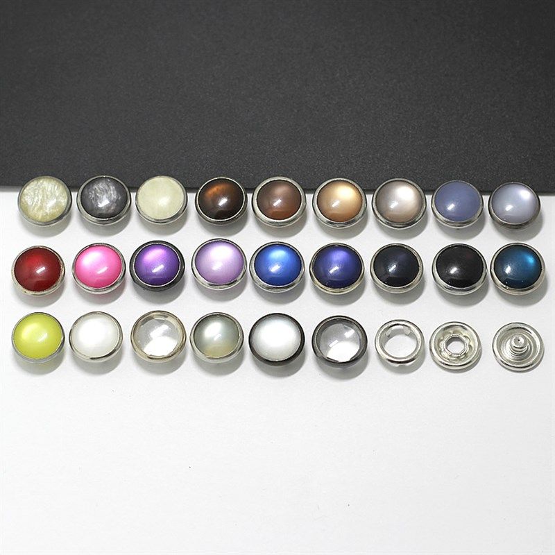 珠光面包五爪扣四合扣宝宝童装暗扣连体衣哈服按扣口水巾纽扣12mm